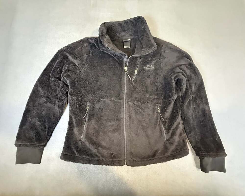 The North Face Women's Osito Full Zip Fuzzy Fleece Jacket Black Size Large